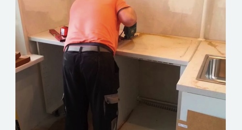 Сборка кухонного гарнитура. Малоярославец